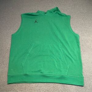 Jordan Men’s Sleeveless Hoodie Green XL Training Pullover Jumpman DC7946-388 New